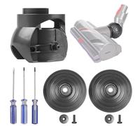 V Ball Wheels + Vacuum Cleaner Head Connector for Dyson V10 V11 V15 Replacement Parts, 100W High Torque Cleaning Head Replacement Ball Wheel Compatible with Dyson V10 V11 V15