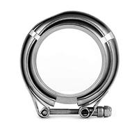 V-Band Clamp Flange, 2.75 Inch 1pcs V-Band Clamp Clip 2pcs Flange Turbo Exhaust Down Pipe 304 Stainless Steel
