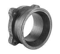 V Band Exhaust Flange Adapter, Iron Exhaust V Band Clamp 4 Bolt Holes Iron Turbo Downpipe for 2.5in to 3in Universal