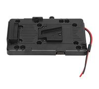 V Battery Plate Adapter for Battery Panels with D -TAP- and DIY Output Connections, Smooth Surface Copper controlled Pens, ABS Shell, Black, Video Camera