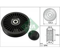 V-belt pulley 532 0242 10 INA for SAAB OPEL VOLVO VAUXHALL