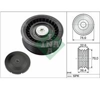 INA 532 0344 10 Deflection / Guide Pulley, v-ribbed belt