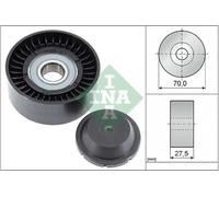 Aux Belt Idler Pulley fits TOYOTA AVENSIS 2.2D 05 to 18 Guide Deflection INA New