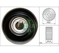 INA 532 0614 10 Deflection / Guide Pulley, v-ribbed belt