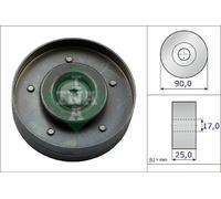 Aux Belt Idler Pulley fits VW AMAROK 2.0 10 to 16 CFPA Guide Deflection INA New