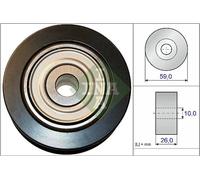 INA 532 0737 10 Deflection / Guide Pulley, v-ribbed belt