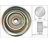 INA 532 0738 10 Deflection / guide pulley, V-ribbed belt