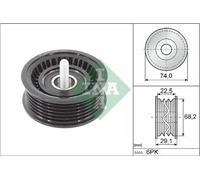 INA V-belt Pulley 532 0784 10 - Guide/Idler for V-ribbed Belt, fits Mercedes-Benz CLS/R/C/SLK/S