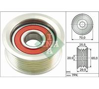 V-belt pulley 532 0803 10 INA for HONDA CIVIC IX ACCORD VIII ACCORD VIII Estate