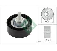 Aux Belt Idler Pulley fits JAGUAR XE X760 2.0D 2015 on Guide Deflection INA New
