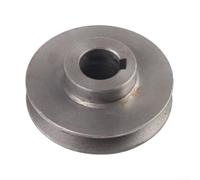V-Belt Pulley A Type Single Groove Cast Iron Motor Wheel For Air Compressor Or Power Tool Drive/Shaft Replacement, Grey, Multiple Size Options (25x90)