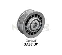 SNR GA351.01 Deflection/Guide Pulley, V-ribbed belt for MERCEDES-BENZ