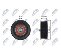 NTY RNK-FR-003 Deflection / Guide Pulley, v-ribbed belt