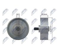 NTY Tensioner Idler Pulley V-Ribbed Belt RNK-TY-007 for Toyota, Metal
