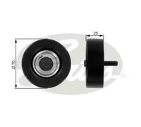 Gates DriveAlign Tensioner T36175 – Deflection/Guide Pulley for V-ribbed Belt
