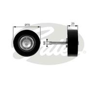 GATES T36263 Deflection / Guide Pulley, v-ribbed belt