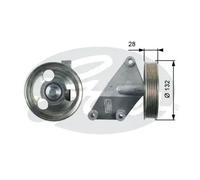 V-belt pulley Metal T36428 GATES for PEUGEOT FIAT CITROËN