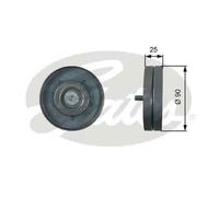 GATES T36436 Deflection / Guide Pulley, v-ribbed belt