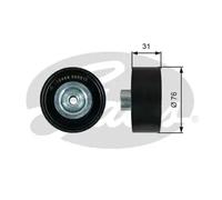 GATES T36444 Deflection / Guide Pulley, v-ribbed belt