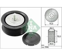 V-belt pulley Plastic 532 0800 10 INA for PORSCHE CAYENNE