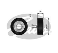 V-belt pulley Plastic T36367 GATES for VOLVO LAND ROVER