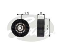 GATES T36393 Deflection / Guide Pulley, v-ribbed belt