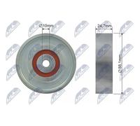 V-belt pulley RNK-TY-031 NTY for TOYOTA YARIS/VITZ