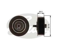 GATES T36262 Deflection / Guide Pulley, v-ribbed belt