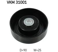 V-belt pulley VKM 31001 SKF for AUDI SEAT