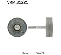 SKF Deflection/Guide Pulley VKM 31221 – V-ribbed Belt, with Mounting Hardware