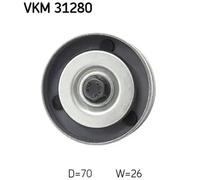 V-belt pulley VKM 31280 SKF for VW LT Mk II Van LT Mk II Platform/Chassis