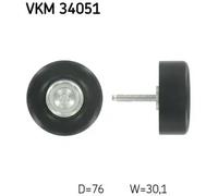 SKF VKM 34051 Deflection / Guide Pulley, v-ribbed belt