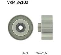 SKF VKM 34102 Deflection / Guide Pulley, v-ribbed belt