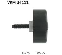 SKF VKM 34111 Deflection / Guide Pulley, v-ribbed belt