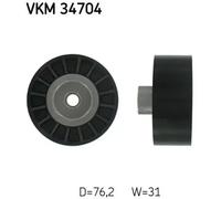 V-Ribbed Belt Deflection/Guide Pulley SKF VKM 34704 Fits Ford Transit Ø 76.2mm