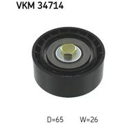 SKF VKM 34714 V-Ribbed Belt Deflection Guide Pulley Right 26mm Width Fits Ford