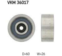SKF VKM 36017 Deflection / Guide Pulley, v-ribbed belt