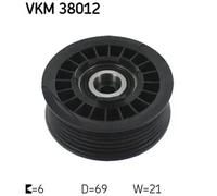 New Deflection/Guide Pulley, V-ribbed belt for MERCEDES-BENZ:SL,190,602,601