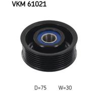 SKF Idler/Guide Pulley VKM 61021 for V-Ribbed Belt Right-Hand Position Height 97mm OE Quality