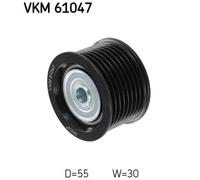 SKF VKM 61047 Deflection / Guide Pulley, v-ribbed belt