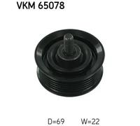 SKF VKM 65078 Deflection / Guide Pulley, v-ribbed belt