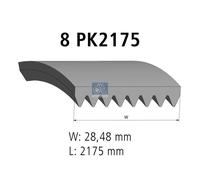 Fits DT SPARE PARTS 1.21869 V-ribbed Belt 1.21869 Multi-V-belt (8PK21 ⭐UK Stock⭐