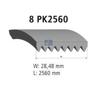 VRIBBED BELT 4.80736 FOR MERCEDES-BENZ OM904.916/910 4.2L 4cyl ATEGO 6.4L 6cyl
