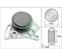 V-belt tensioner pulley 531 0309 10 INA for VW AUDI SKODA