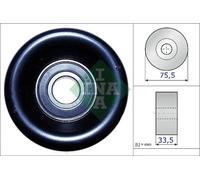 Aux Belt Tensioner fits HONDA FR-V BE3 2.0 2005 on K20A9 Drive V-Ribbed INA New