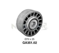 V-belt tensioner pulley GA351.02 SNR for MERCEDES-BENZ 190 124 Saloon E-CLASS SL