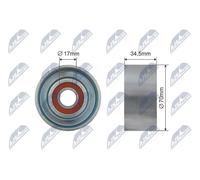 NTY RNK-NS-038 Tensioner pulley