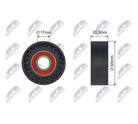 V-belt tensioner pulley Plastic RNK-CT-060 NTY for CITROËN PEUGEOT MINI