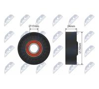 V-belt tensioner pulley RNK-VV-008 NTY for VOLVO XC90 I S80 I V70 Mk II S60 I