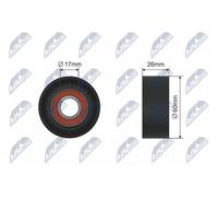 V-belt tensioner roller RNK-BM-033 NTY for BMW 3 5 Touring 5 3 Touring X5 7 X6